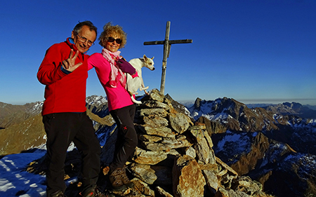 PES GERNA, MASONI, VENINA, tre cime in cresta ad anello da Carona il 3 dic. 2015 - FOTOGALLERY