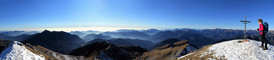 CIMA MENNA da Zorzone con discesa dal Monte Arale (10-12-2016)