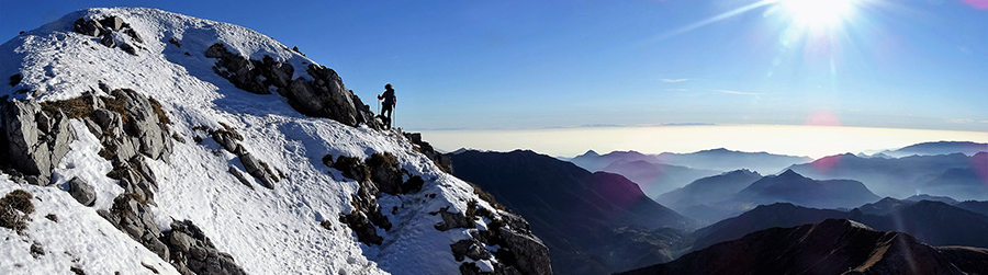 Dalla cresta di Cima Menna panorama a sud