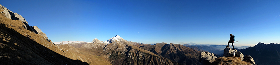 'Dal cocuzzolo della montagna' panorama scendendo dal Monte Arale