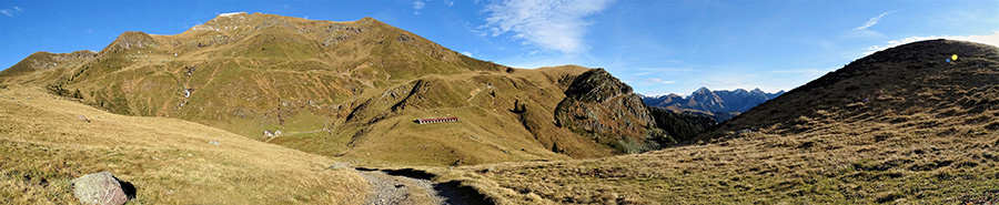 Passando dai Piani dell'Avaro verso le Baite della Croce e la sella tra Monte Foppa e Il Collino