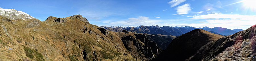 Vista sulla Val Serrada e dintorni