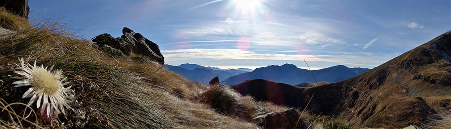 Salendo dalla sella Collino-Foppa al Mincucco