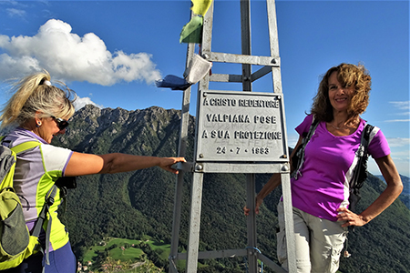 MONTE CASTELLO (croce 1425 – cima 1474 m) da Valpiana di Serina il 24 settembre 2019  - FOTOGALLERY