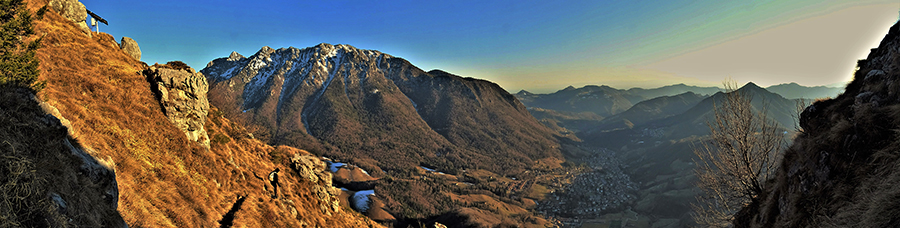 Dal Monte Castello bella vista in Alben, Serina e la sua valle