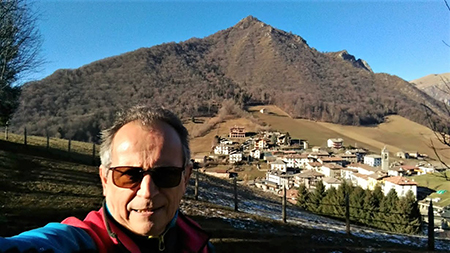 Alla CROCE del MONTE CASTELLO (1425 m) da Valpiana di Serina il 31 dicembre 2018 - FOTOGALLERY