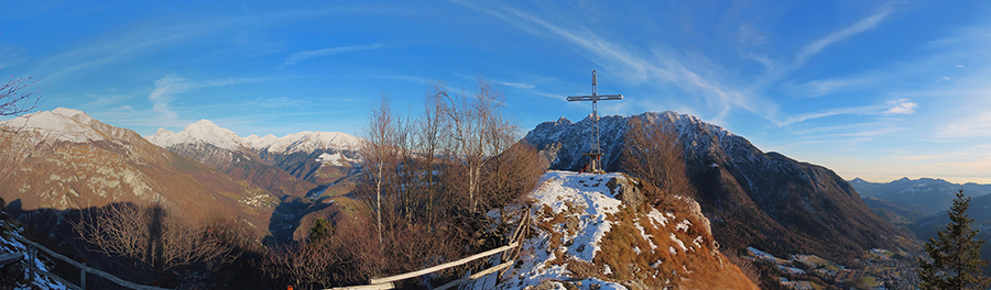 MONTE CASTELLO (croce 1425 – cima 1474 m) da Valpiana di Serina il 7 dicembre 2023