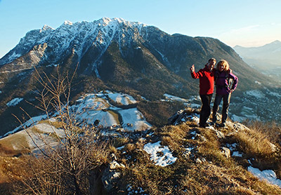 Ritorno al MONTE CASTELLO (1474 m.) con spettacolare tramonto il 9 dicembre 2012 - FOTOGALLERY