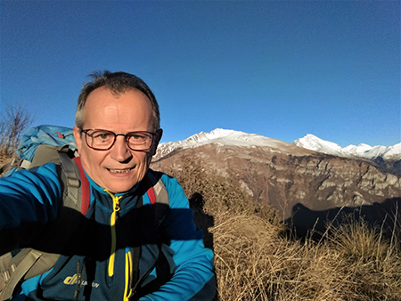 Monte VACCAREGGIO (1474 m) da Lavaggio di Dossena il 24 dic. 2017 - FOTOGALLERY