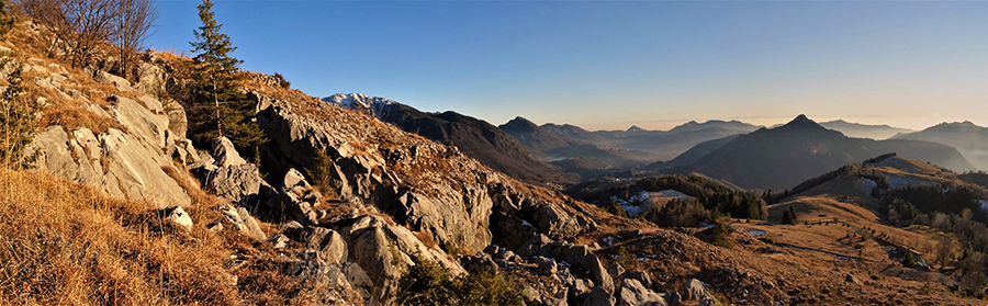 Panorama delle ex-miniere di calamina sul Monte Vaccareggio 