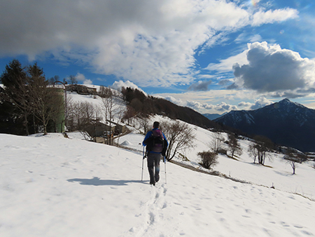 MONTE VACCAREGGIO (raggiunta quota 1430 m) da Malg (1078 m) di Dossena – 30genn26 - FOTOGALLERY
