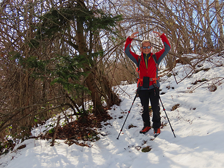MONTE VACCAREGGIO (raggiunta quota 1430 m) da Malg (1078 m) di Dossena – 30genn26 - FOTOGALLERY