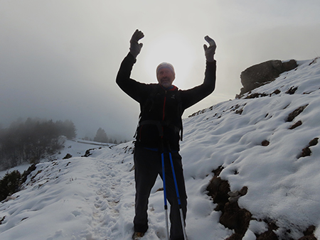 MONTE VACCAREGGIO (raggiunta quota 1430 m) da Malg (1078 m) di Dossena – 30genn26 - FOTOGALLERY