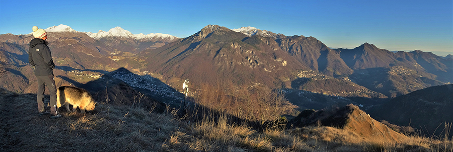 Dal Monte Gioco vista su Serina e i suoi monti