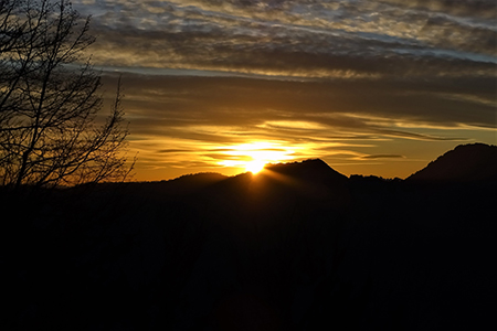 Spettacolare tramonto sul MONTE GIOCO (1366 m) il 20 febb. 2020 - FOTOGALLERY