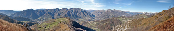 Verso la Val Brembana nel territorio di S. Pellegrino Terme e S. Giovanni Bianco - foto Piero Gritti 11 nov.07