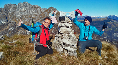 Anello Monte Ocone (1410 m) e Corna Camozzera (1452 m) dal Pertus (1300 m) il 5 gennaio 2015 - FOTOGALLERY