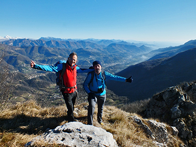 Anello Monte Ocone (1410 m) e Corna Camozzera (1452 m) dal Pertus (1300 m) il 5 gennaio 2015 - FOTOGALLERY