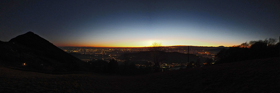 Luci del Tramonto dal Pertus verso la pianura