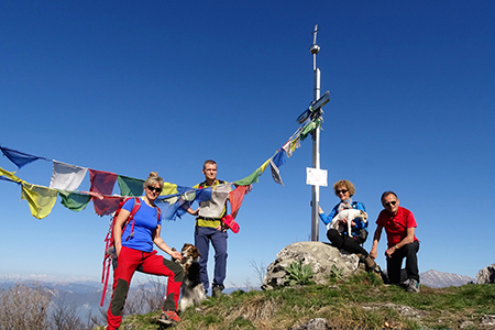 Anello Monte Ocone (1410 m) e Corna Camozzera (1452 m) dal Pertus (1300 m) l’8 aprile 2017 - FOTOGALLERY