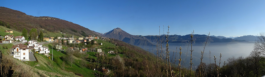 Costa Valle Imagna con vista in Resegone e Valle Imagna
