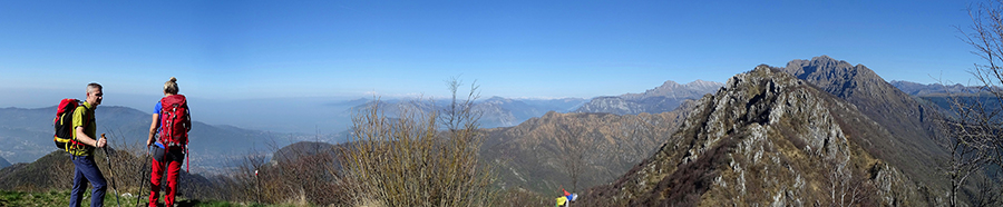Dall'anticima del Monte Ocone (1363 m) vista in cima Monte Ocone (1410 m)
