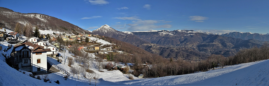 Costa Valle Imagna con vista in Resegone e Valle Imagna