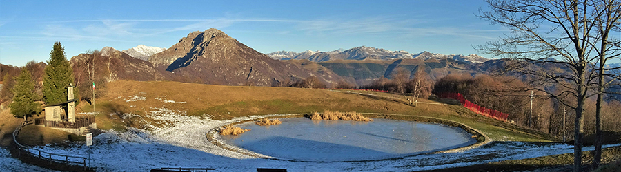 Laghetto della Forcella Alta (1300 m) ghiacciato