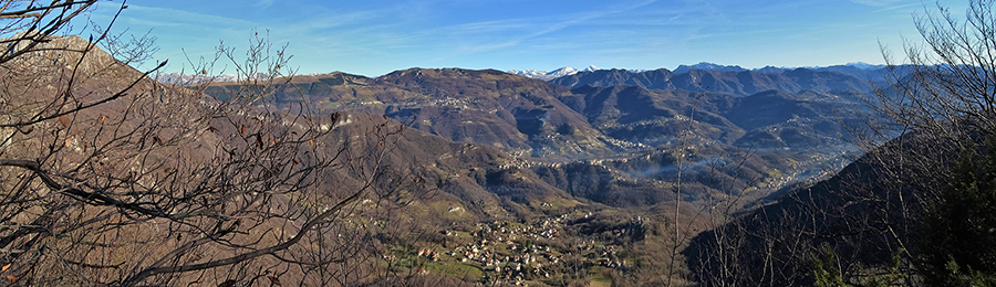 Bella vista panoramica sulla Valle Imagna