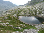 Laghetto sopra il Rifugio Dordona e sotto la Bocchetta dei Lupi - foto Piero Gritti 28 luglio 07