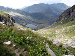 Vista dall'alto sulla Valle deiLlupi e il Lago di prcile di mezzo - foto Piero Gritti  28 luglio 07