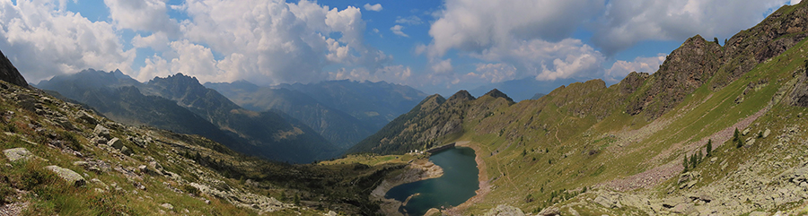 Lago Pescegallo da Ca’ San Marco con Monte Ponteranica-21ag23