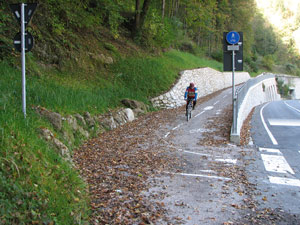 Passaggio in località Darco di Camearata - foto Piero Gritti 15 ott 07