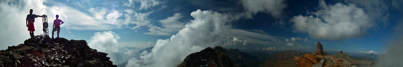 Panoramica dalla vetta del Pizzo Poris