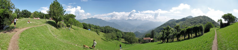 Panoramica ai Prati Parini di Sedrina - 28 giugno 2009