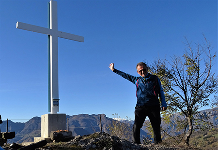 MONTE CORNO (1030 m) e PIZZO RABBIOSO (1151 m) da Salvarizza di San Pellegrino Terme (923 m) il 14 novembre 2017 - FOTOGALLERY