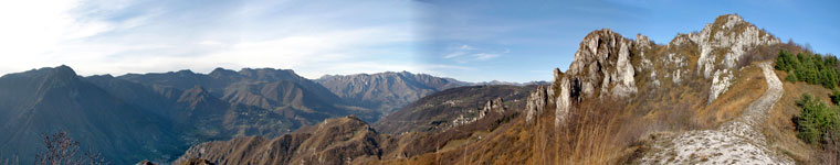 Dal Pizzo di Spino verso la Valle Brembana - 7 nov. 07