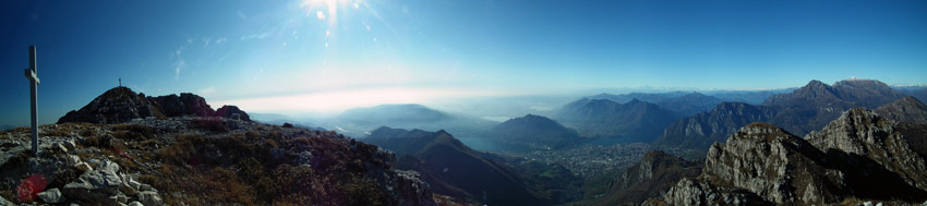 Panoramica da Punta Stoppani in Resegone