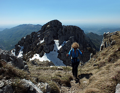 Da Brumano al suo Pizzo per il ‘Sentiero delle creste’ in Resgone il 16 aprile 2014 - FOTOGALLERY