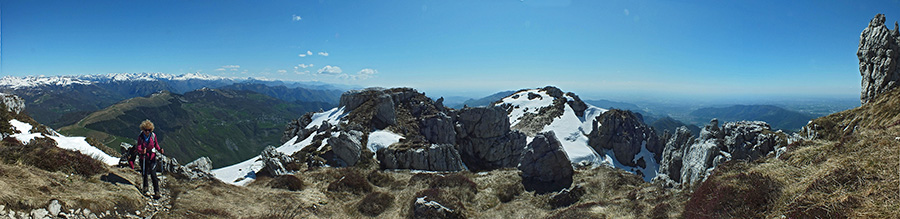 Sul 'Sentiero delle creste' 571 in cresta sud del Resegone