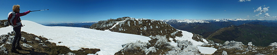 Dal Pizzo Brumano (1851 m) vista in Pizzo Daina, Punta di Val Negra, Punta Cermenati