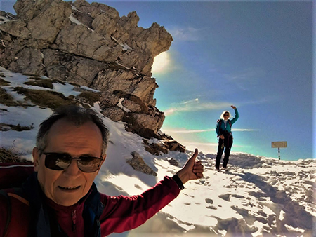 RESEGONE innevato e ‘Porta del Palio’ ad anello da Fuipiano Valle Imagna il 16 febbraio 2019- FOTOGALLERY