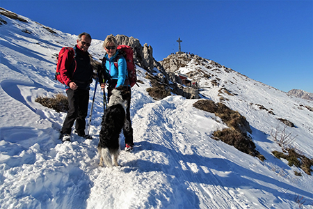 RESEGONE innevato e ‘Porta del Palio’ ad anello da Fuipiano Valle Imagna il 16 febbraio 2019- FOTOGALLERY