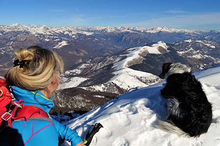 RESEGONE innevato e ‘Porta del Palio’ ad anello da Fuipiano Valle Imagna il 16 febbraio 2019- FOTOGALLERY