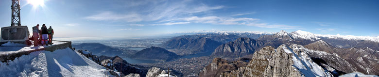 Invernale in Resegone da Fuipiano nella splendida fredda giornata di domenica 27 dicembre 2009