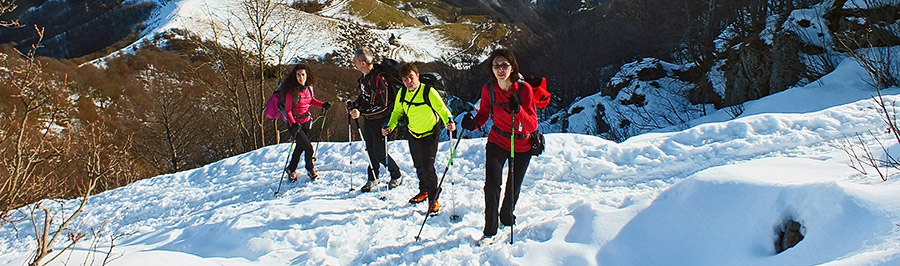 Insieme alla salita aumenta la neve!