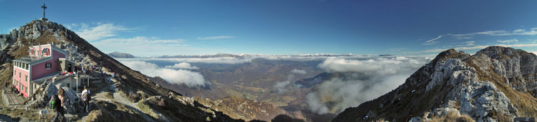 Dal Rif. Azzoni panorama verso est