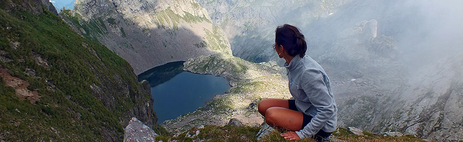 Dal Pizzo Paradiso il Lago Rotondo...spettacolo !