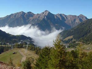Vista su Foppolo e i monti Pegherollo e Cavallo