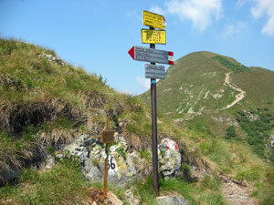 Il Passo del Toro in vista del Monte Foppabona, ad un'ora di salita dal Passo Gandazzo